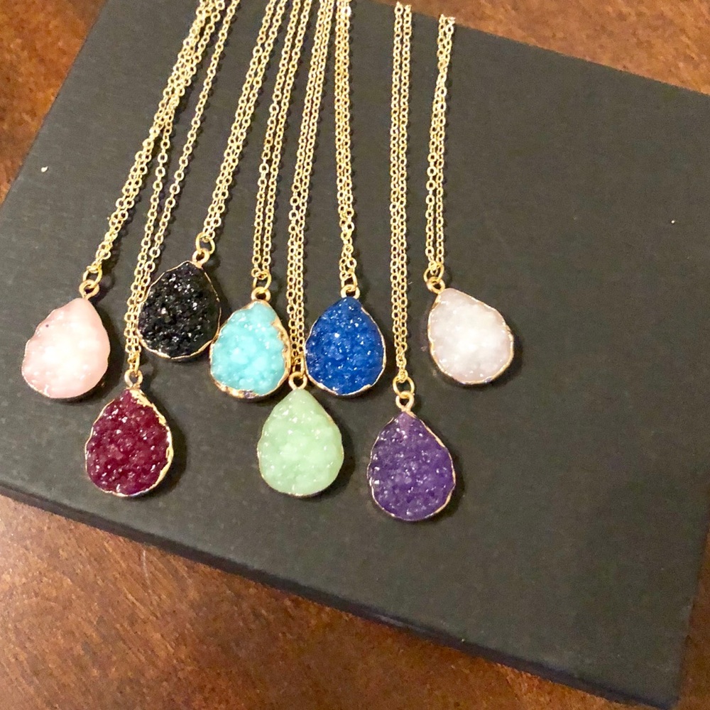 Druzzy Stone Necklace